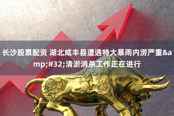 长沙股票配资 湖北咸丰县遭遇特大暴雨内涝严重&#32;清淤消杀工作正在进行