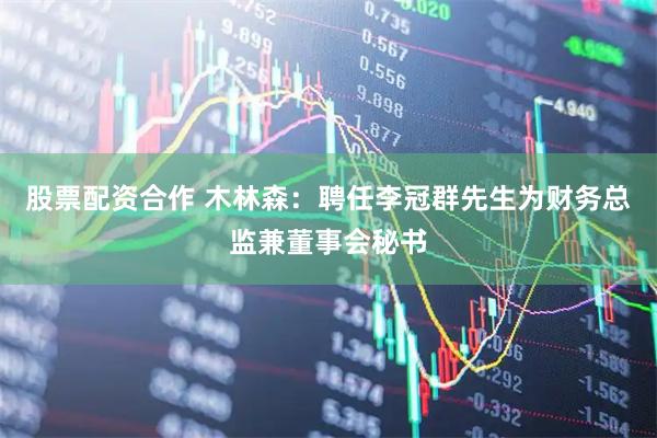 股票配资合作 木林森：聘任李冠群先生为财务总监兼董事会秘书